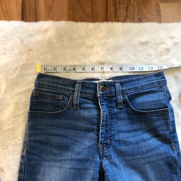 Madewell 9" High Rise Skinny Crop ankle Jeans Angelo color size 25 - Picture 9 of 11